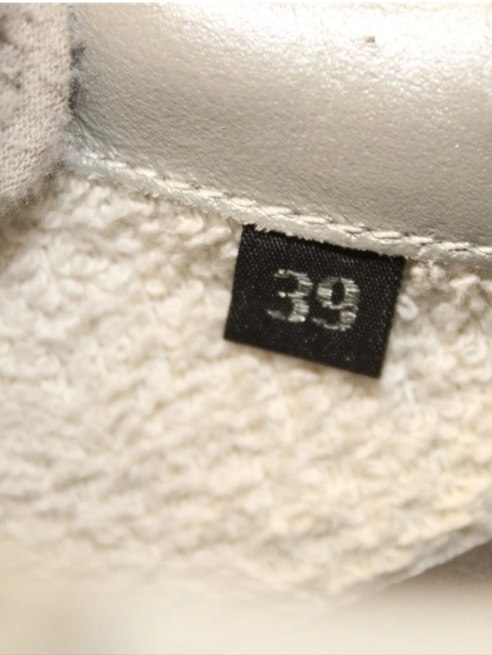 P448 White Leather Platform Sneakers with Light Gray Accents - W 9 39 - Picture 5 of 6